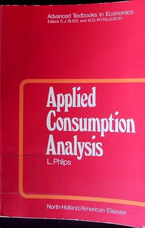 Seller image for Applied consumption analysis. for sale by Antiquariat Bookfarm