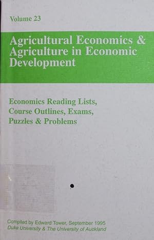 Imagen del vendedor de Economics reading lists, course outlines, exams, puzzles & problems - Agricultural economics & agriculture in economic development. - 1995,23. a la venta por Antiquariat Bookfarm