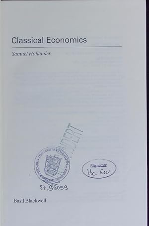 Seller image for Classical economics. for sale by Antiquariat Bookfarm