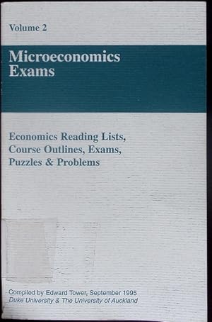 Imagen del vendedor de Economics reading lists, course outlines, exams, puzzles & problems - Microeconomics exams. - 1995,2. a la venta por Antiquariat Bookfarm