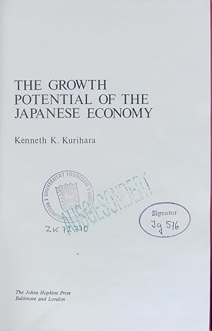 Bild des Verkufers fr The growth potential of the Japanese economy. zum Verkauf von Antiquariat Bookfarm