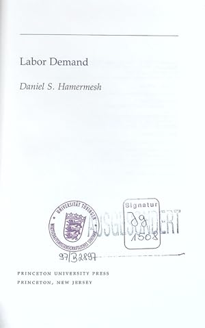 Imagen del vendedor de Labor demand. a la venta por Antiquariat Bookfarm