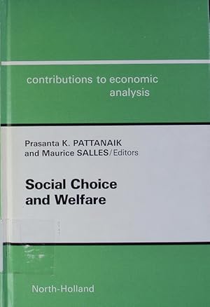 Bild des Verkufers fr Social choice and welfare. zum Verkauf von Antiquariat Bookfarm