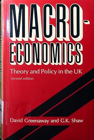 Bild des Verkufers fr Macroeconomics. Theory and policy in the U.K. zum Verkauf von Antiquariat Bookfarm