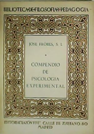 Imagen del vendedor de Compendio de Psicologa Experimental. a la venta por Librera y Editorial Renacimiento, S.A.