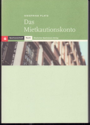 Seller image for Das Mietkautionskonto. for sale by Antiquariat Jenischek