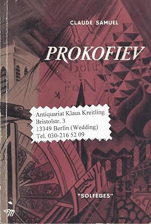 Bild des Verkufers fr Prokofiev ( S.S. Prokofjew ) zum Verkauf von Klaus Kreitling
