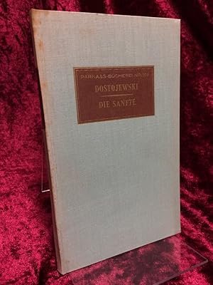 Bild des Verkufers fr Die Sanfte. Eine phantastische Erzhlung. Aus dem Russischen bertragen von W. Jollos. (= Parnass-Bcherei Nr. 102). zum Verkauf von Altstadt-Antiquariat Nowicki-Hecht UG