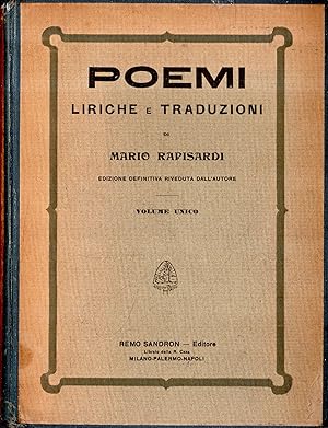 Poemi liriche e traduzioni