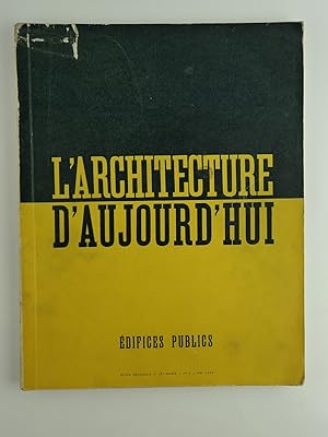 Immagine del venditore per Revue L'Architecture d'Aujourd'hui N5. Edifices publics venduto da Librairie Christian Chaboud