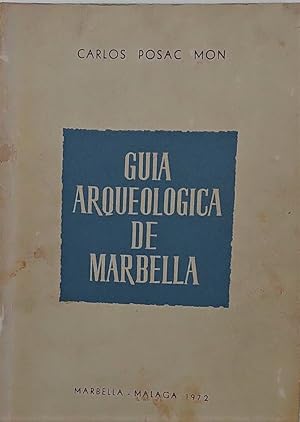 Imagen del vendedor de Gua arqueolgica de Marbella. a la venta por Librera Anticuaria Antonio Mateos