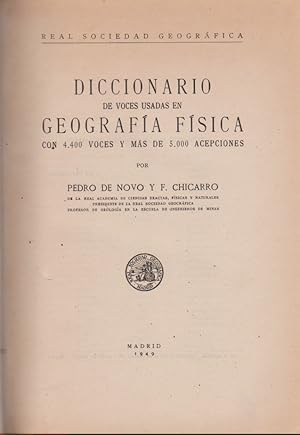 DICCIONARIO DE VOCES USADAS EN GEOGRAFIA FISICA.