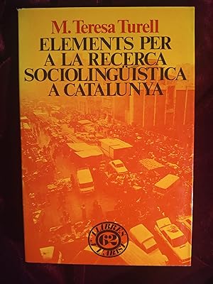 Bild des Verkufers fr Elements per a la recerca sociolingstica a Catalunya zum Verkauf von Llibreria Fnix