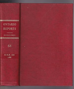 Imagen del vendedor de Ontario Reports (Second Series) Vol. 64 a la venta por Riverwash Books (IOBA)