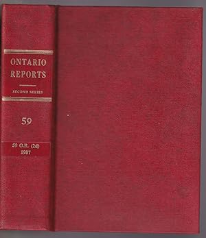 Imagen del vendedor de Ontario Reports (Second Series) Vol. 59 a la venta por Riverwash Books (IOBA)