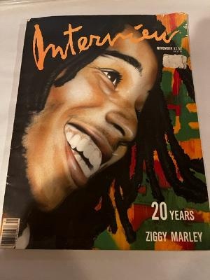 Seller image for ANDY WARHOLS' INTERVIEW. (NOV,1989) ZIGGY MARLEY COVER Special 20 Years Issue for sale by Abound Book Company