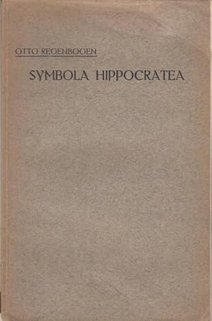 Symbola Hippocratea. Dissertatio Inauguralis quam ad Summos in Philosophia Honores Rite Capessend...