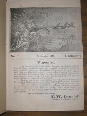 Der Zauberspiegel / Die Zauberwelt. Sammelband mit 1) Zauberspiegel No. 1 September 1895, 1.Jg. U...