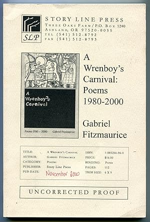 Bild des Verkufers fr A Wrenboy's Carnival: Poems 1980-2000 zum Verkauf von Between the Covers-Rare Books, Inc. ABAA