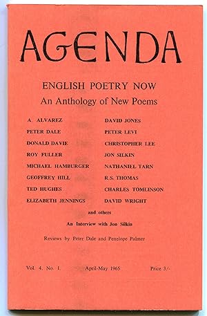 Image du vendeur pour English Poetry Now: An Anthology of New Poems [in] Agenda - Vol. 4, No. 1 - April-May 1965 mis en vente par Between the Covers-Rare Books, Inc. ABAA