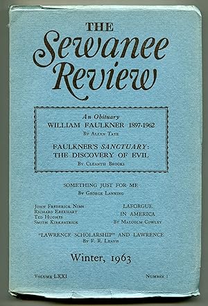 Image du vendeur pour The Sewanee Review - Volume LXXI, Number 1, January-March, 1963 mis en vente par Between the Covers-Rare Books, Inc. ABAA
