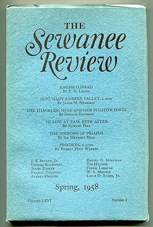 Imagen del vendedor de The Sewanee Review - Volume LXVI, Number 2, April-June, 1958 a la venta por Between the Covers-Rare Books, Inc. ABAA