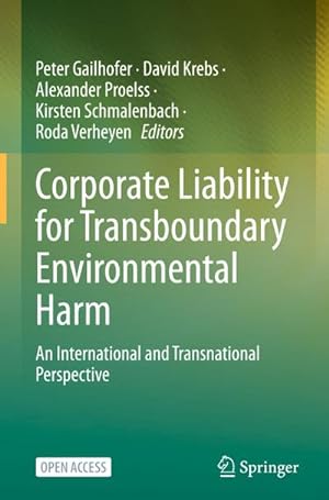Seller image for Corporate Liability for Transboundary Environmental Harm : An International and Transnational Perspective for sale by AHA-BUCH GmbH