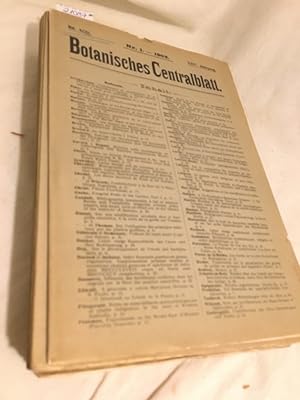 Seller image for Botanisches Centralblatt, kompletter Band 92 (XCII): Heft-Nr. 1-26 (1. Halbjahr 1903 (XXIV. Jg.)). for sale by Versandantiquariat Waffel-Schrder