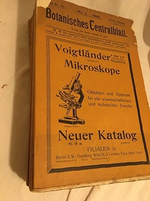 Imagen del vendedor de Botanisches Centralblatt, kompletter Band 104, Nr.1: Heft-Nr. 1-26 (2. Halbjahr 1907 (XXVIII. Jg.)). a la venta por Versandantiquariat Waffel-Schrder