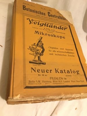 Seller image for Botanisches Centralblatt, kompletter Band 105: Heft-Nr. 27-52 (2. Halbjahr 1907 (XXVIII. Jg.)). for sale by Versandantiquariat Waffel-Schrder
