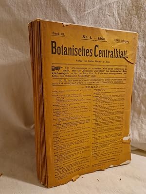Imagen del vendedor de Botanisches Centralblatt, kompletter Band 101: Heft-Nr. 1-26 (1. Halbjahr 1906 (XXVII. Jg.)). a la venta por Versandantiquariat Waffel-Schrder