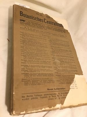 Seller image for Botanisches Centralblatt, kompletter Band 99 (XCIX): Heft-Nr. 27-52 (2. Halbjahr 1905 (XXVI. Jg.)). for sale by Versandantiquariat Waffel-Schrder