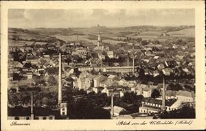 Bild des Verkufers fr Ansichtskarte / Postkarte Rowein in Sachsen, Blick von der Wettinshhe, Gesamtansicht zum Verkauf von akpool GmbH