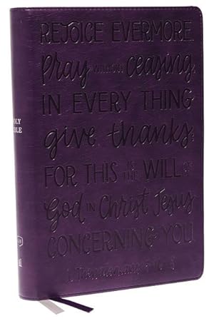 Bild des Verkufers fr Kjv, Giant Print Center-Column Reference Bible, Verse Art Cover Collection, Leathersoft, Purple, Red Letter, Comfort Print: Holy Bible, King James Ver zum Verkauf von moluna