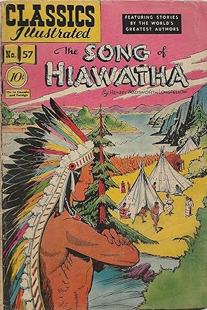 Image du vendeur pour Song of Hiawatha Classics Illustrated #57 HRN #55 First Printing mis en vente par AcornBooksNH