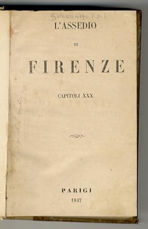 L'assedio di Firenze. Capitoli XXX.