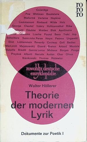 Seller image for Theorie der modernen Lyrik. Dokumente zur Poetik; Teil: 1., rowohlts deutsche enzyklopdie ; (Nr 231/232/233) for sale by books4less (Versandantiquariat Petra Gros GmbH & Co. KG)