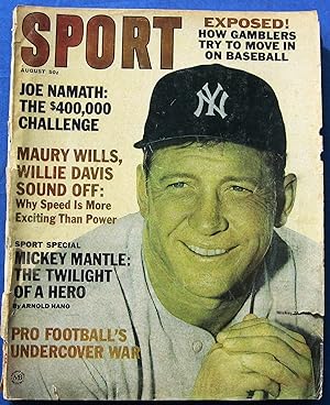 SPORT August 1965 MICKEY MANTLE cover