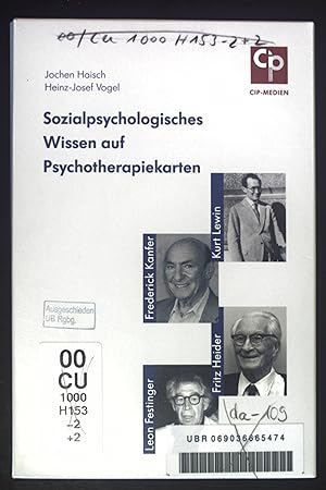 Imagen del vendedor de Sozialpsychologisches Wissen auf Psychotherapiekarten. a la venta por books4less (Versandantiquariat Petra Gros GmbH & Co. KG)