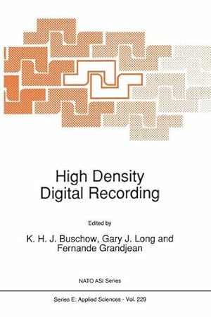 Image du vendeur pour High Density Digital Recording (NATO Science Series E: (closed)) [Hardcover ] mis en vente par booksXpress