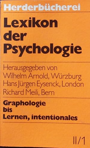 Bild des Verkufers fr Lexikon der Psychologie. Herder Bcherrei; Bd. 583. zum Verkauf von Antiquariat Bookfarm