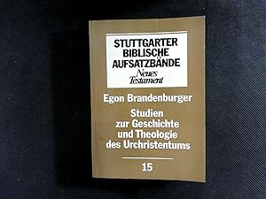 Bild des Verkufers fr Studien zur Geschichte und Theologie des Urchristentums. Stuttgarter Biblische Aufsatzbnde, Neues Testament, Bd. 15. zum Verkauf von Antiquariat Bookfarm