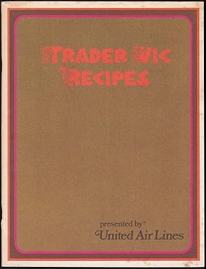 Imagen del vendedor de Trader Vic Recipes a la venta por JNBookseller