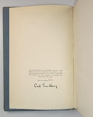 Abraham Lincoln: The Prairie Years Number 150 of the publisher's signed, limited, and numbered is...