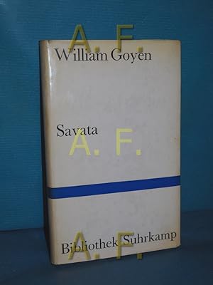 Seller image for Savata : Roman (Bibliothek Suhrkamp Band 132) for sale by Antiquarische Fundgrube e.U.