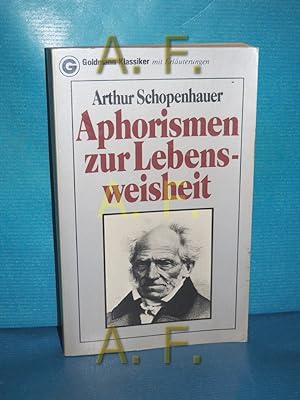 Seller image for Aphorismen zur Lebensweisheit (Goldmann Band 7519) for sale by Antiquarische Fundgrube e.U.