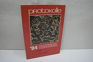 Protokolle 84 (1984/ Band 2). Zeitschrift für Literatur und Kunst mit Beiträgen von Bäcker, Bliha...