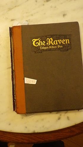 Imagen del vendedor de The Raven, A NARRATIVE POEM, SUPERNATURAL ATMOSPHERE together with the Philosophy of Composition, A PROSE ESSAY by Edgar Allan Poe, IN DUSTJACKET, Photogravure B/W Illustrations from Paintings by Galen J. Perrett, 1907 ,1ST LIMITED EDITION of 1000 copies, with initials and decorations by Will Jenkins. a la venta por Bluff Park Rare Books