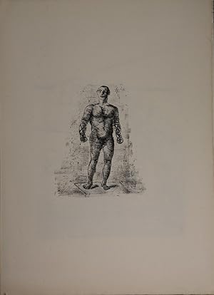 Immagine del venditore per Muskulser athletischer Mnnerakt. Lithographie (nicht signiert), venduto da Antiquariat  Braun