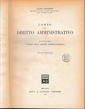 Corso di Diritto Amministrativo, vol. 4^